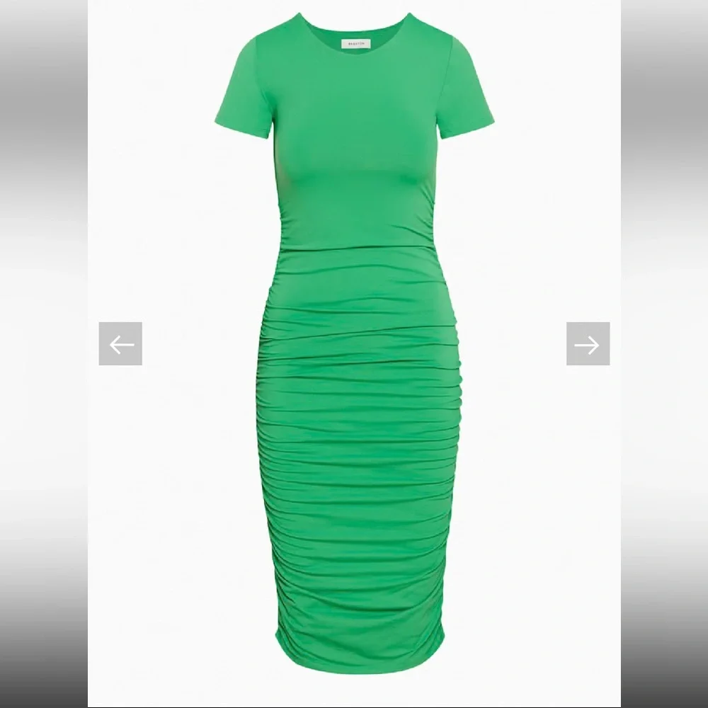 Aritzia Babaton Contour Ruched Midi Dress, new without tags - Picture 1 of 7